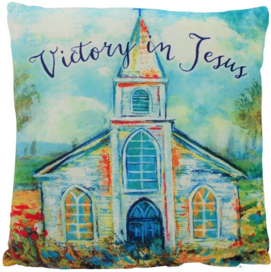 Victory in Jesus Decorative Pillow