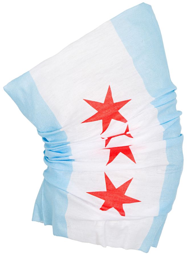 Tubular Gaiter & Multifunctional Bandana Mask - Chicago FLAG