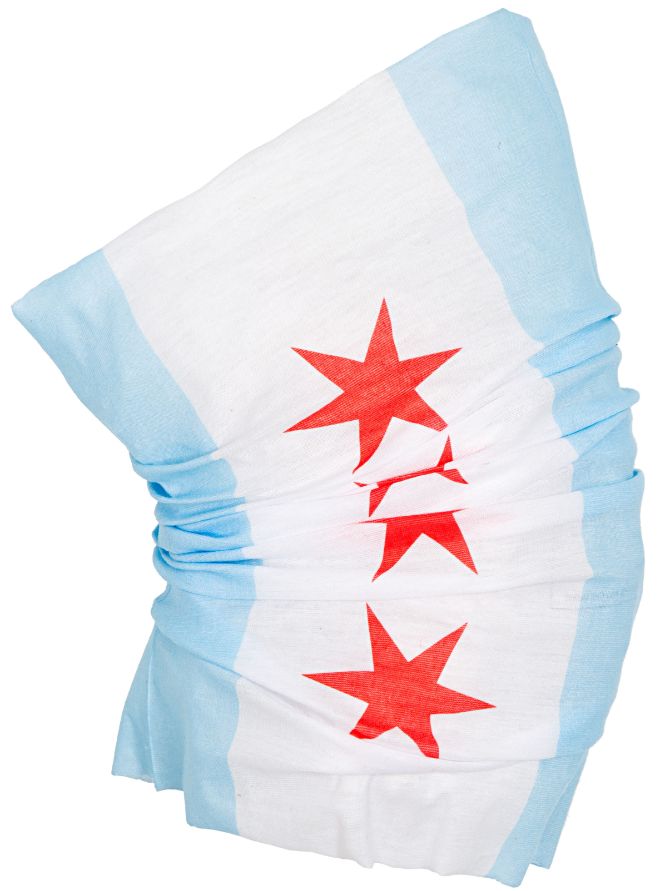 Tubular Gaiter & Multifunctional BANDANA Mask - Chicago Flag