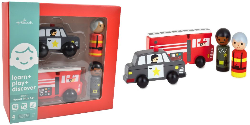 Hallmark 4 PiECE Wood PlaysEt - REsCuE