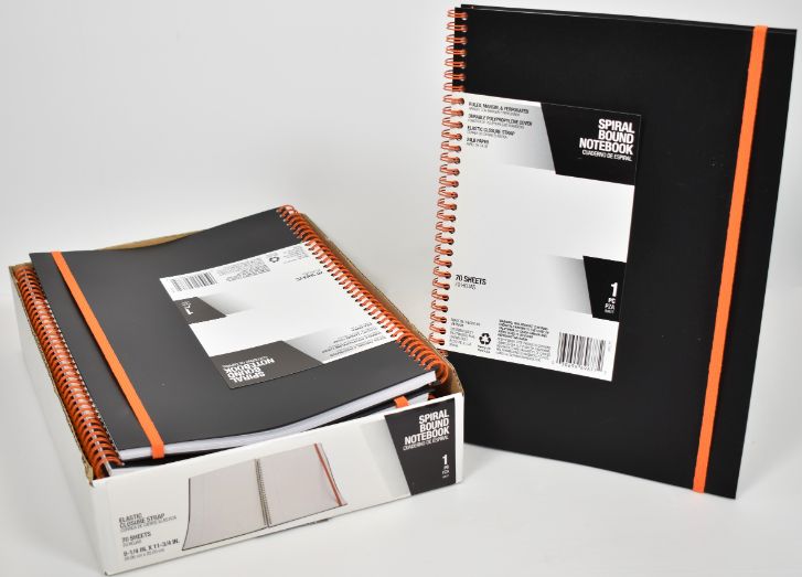 Spiral Bound NOTEBOOK - 70 Sheets