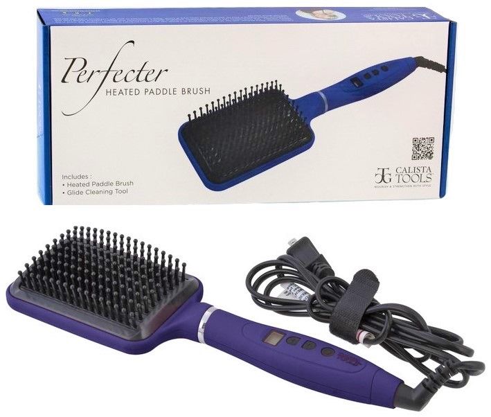 Calista TOOLS Perfecter Heated Paddle Brush - Blue