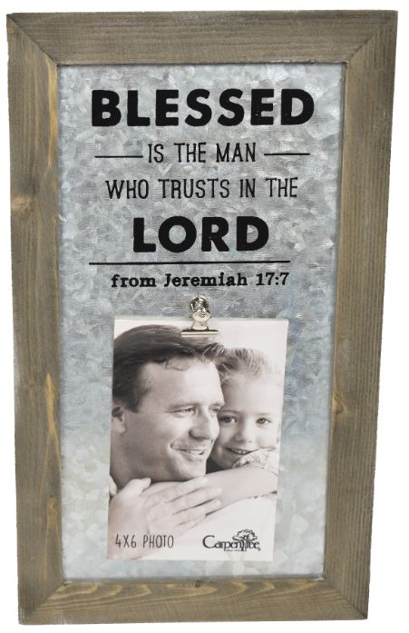 Blessed is The Man Photo Clip Wall Art