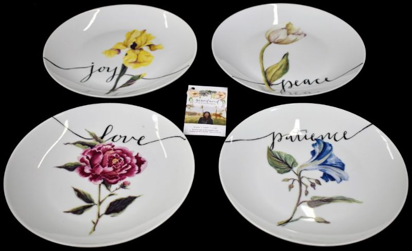 Fruit Of The Spirit Plate Set - Set of 4