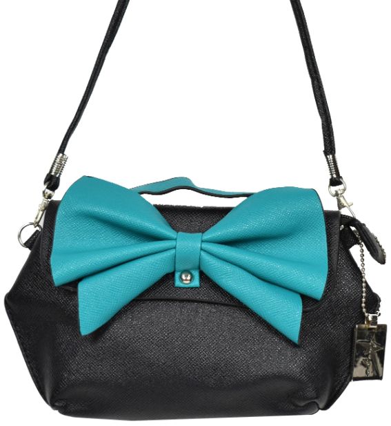 Turquoise Bow Purse