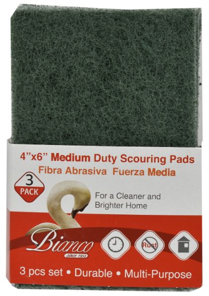Medium Duty Scouring Pads - Pack of 3