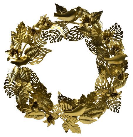 GOLD Floral Wreath