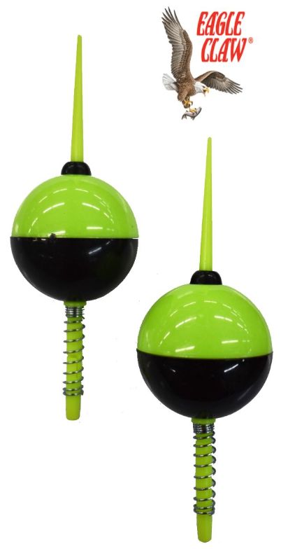 EAGLE Claw 1 1/2'' Spring Stick Plastic Bobber - Pack of 2