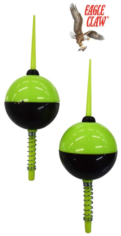 Eagle Claw 1 1/2'' Spring Stick Plastic Bobber - Pack of 2