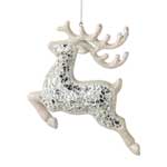 Mirrored Mosaic Deer Ornament