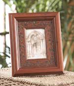 Large Wooden Carved StenCil Photo FraMe