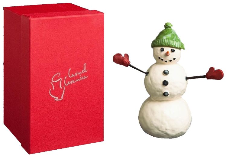 Carmel Ceramica ''Snow Kids'' Snowman Figure - Tommy