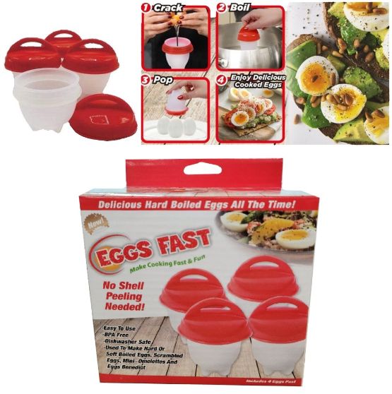 Eggs Fast  Egg Cooker- Set of 4