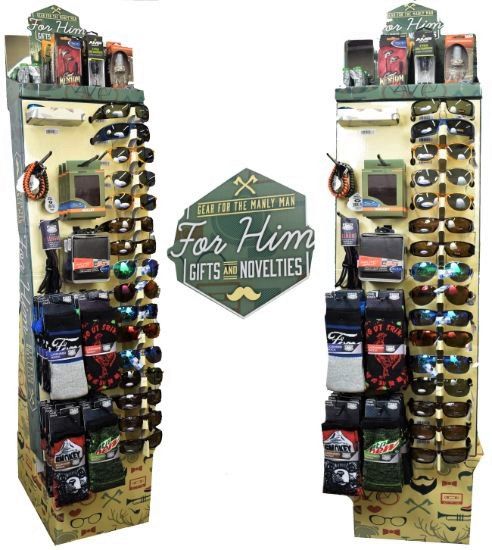 65 Piece ''Gear for the Manly Man'' Display - Assorted Items