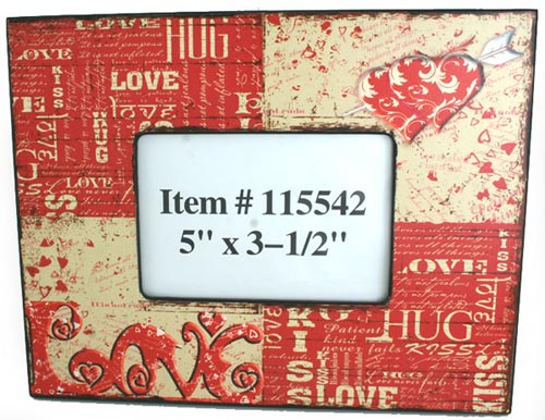 Red Love Is Kind Photo Frame