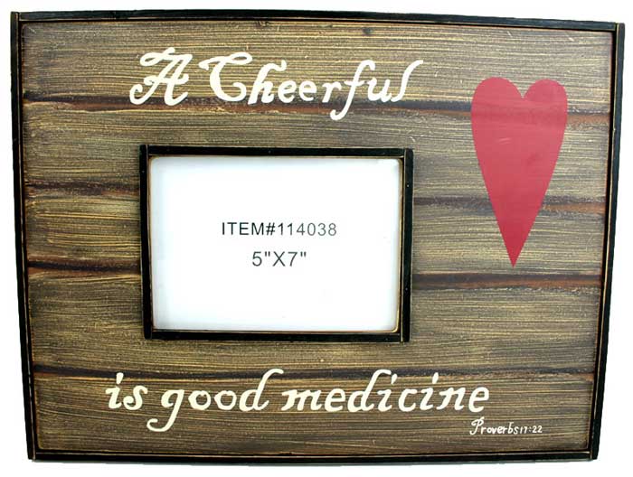 Large Cheerful Heart Photo FRAME