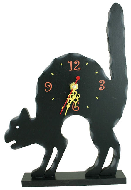 Black Cat Clock