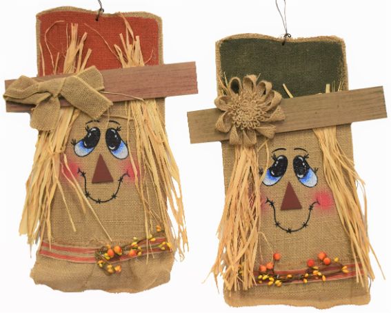 Scarecrow Hanging Wall Dcor - 2 Assorted