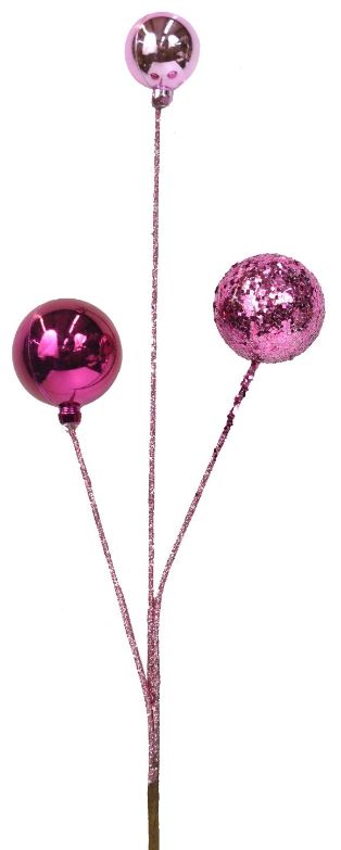 18'' Pink Glitter Ball Spray