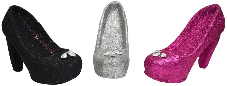 Tres Chic High Heel SHOE Ornament - 3 Assorted