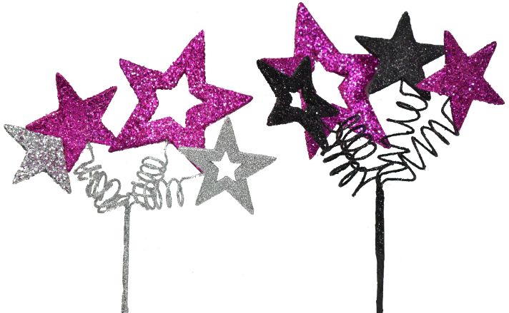 Tres Chic GLITTER Star Spray - 2 Assorted