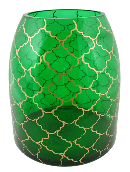 Large Green Glass Container