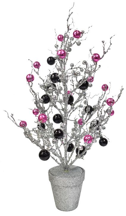 20'' Silver GLITTER Tree