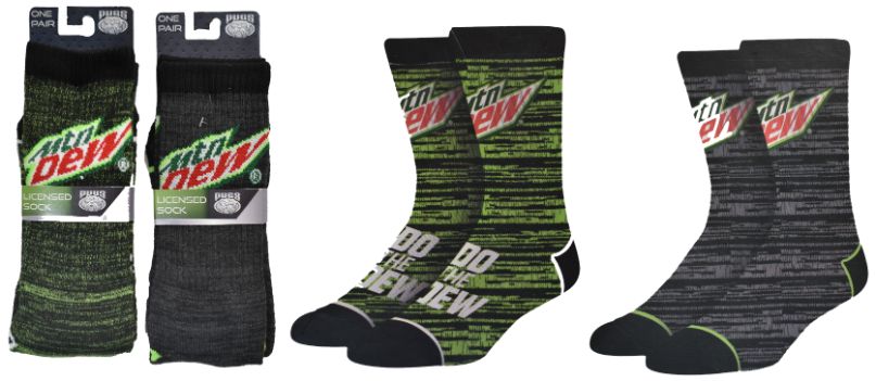 Mtn Dew Licensed SOCKS - Random Assortment