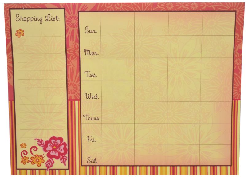 Floral Weekly Planner