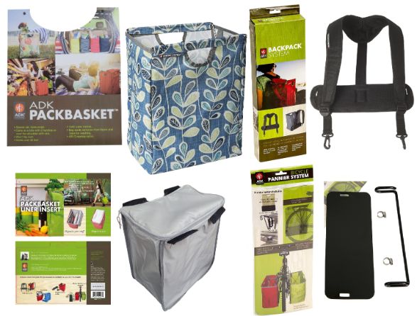 ADK PackBasket & Accessories 4 pc. Kit - Botanical Print