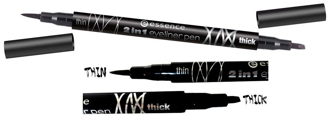 Essence 2 in 1 Eyeliner PEN - Black