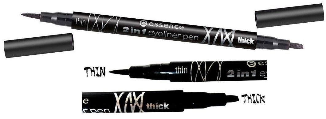 Essence 2 in 1 Eyeliner Pen - Black