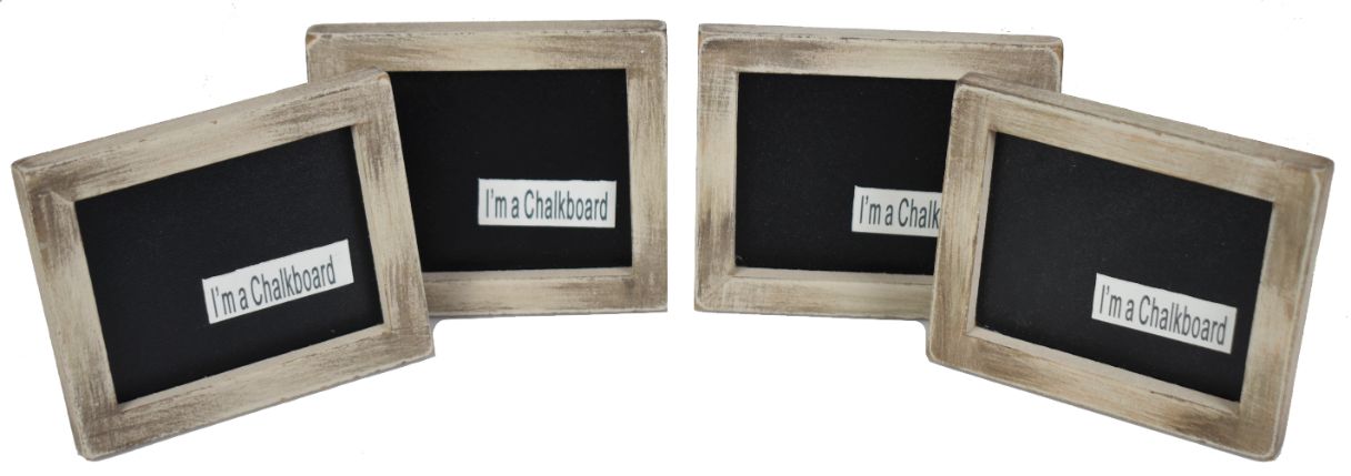 Mini Chalkboard Place Cards - Set of 4