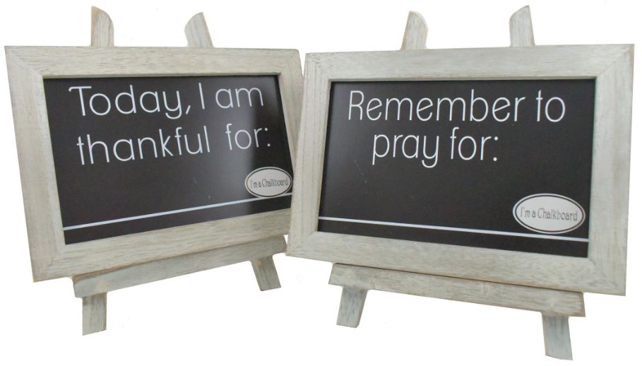 Daily Reminder Chalkboard with Easel - 2 Assorted