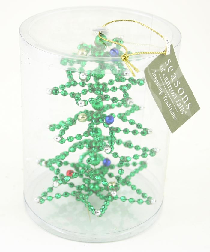 Beaded CHRISTMAS Tree Ornament