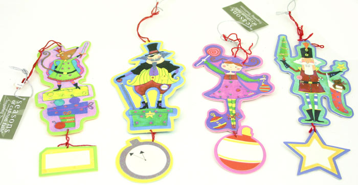 Personalizable Character Ornament - 4 Assorted