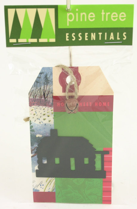 Pine Tree Essentials Cabin GIFT Tag Ornament