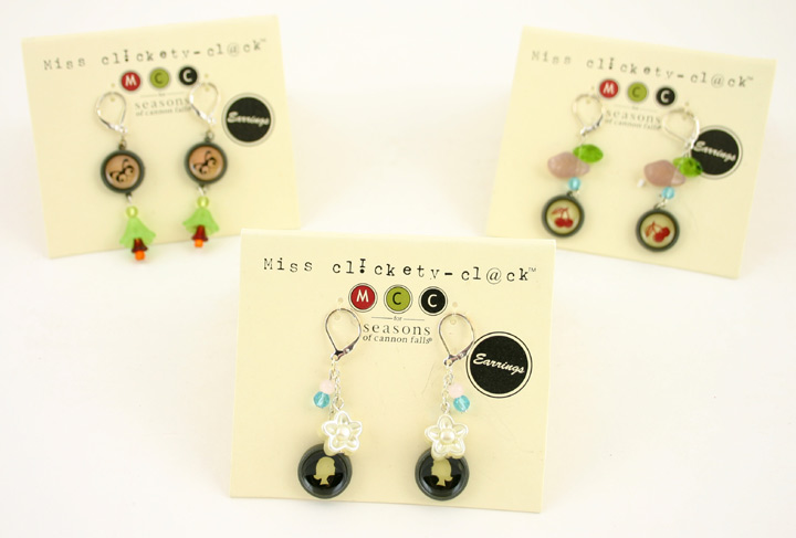 Sterling Silver Jeweled EARRING - 3 Assorted