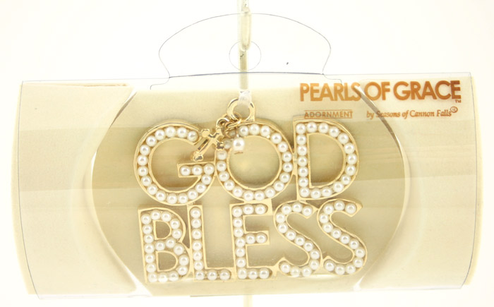 GOD BLESS Pearls of Grace Adornment