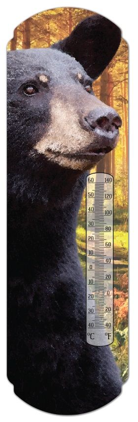 BLACK BEAR Metal Thermometer