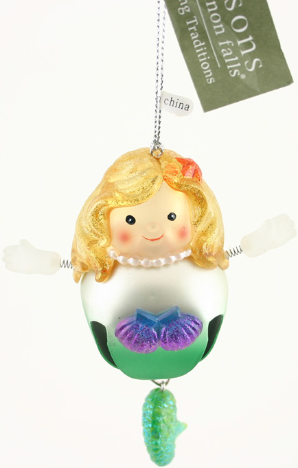 Large Mermaid Bell Ornament