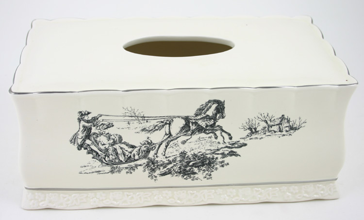 Victorian Antoinette Cermaic Tissue Cover