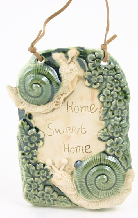 Home Sweet Home Snail Plaque