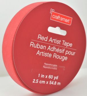 Red Artist TAPE - 1'' x 60 Yards