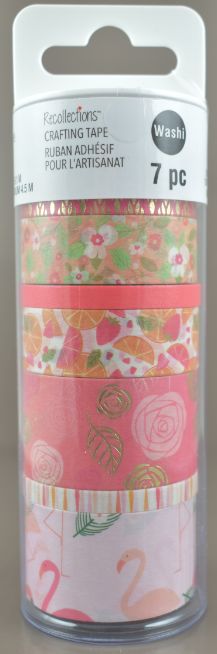 Pink Flamingo Crafting TAPE - 7 Rolls