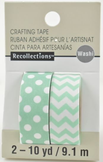 Mint Washi Craft TAPE - 2 Pack 10 yd.