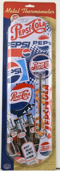 ''Pepsi Cola - Why Take Less'' Metal Thermometer