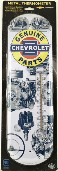 ''Chevrolet Genuine Parts'' Metal Thermometer