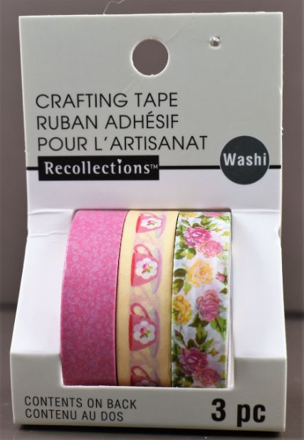 Tea Party Washi Crafting TAPE - 3 Pack 10 Yd.