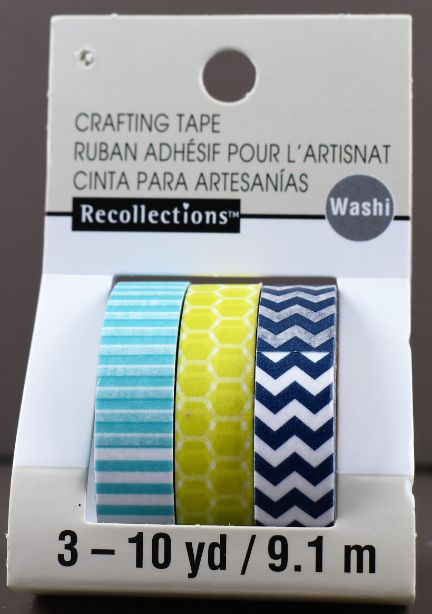 Lime & Blue Washi Craft TAPE - 3 Pack 10 yd.
